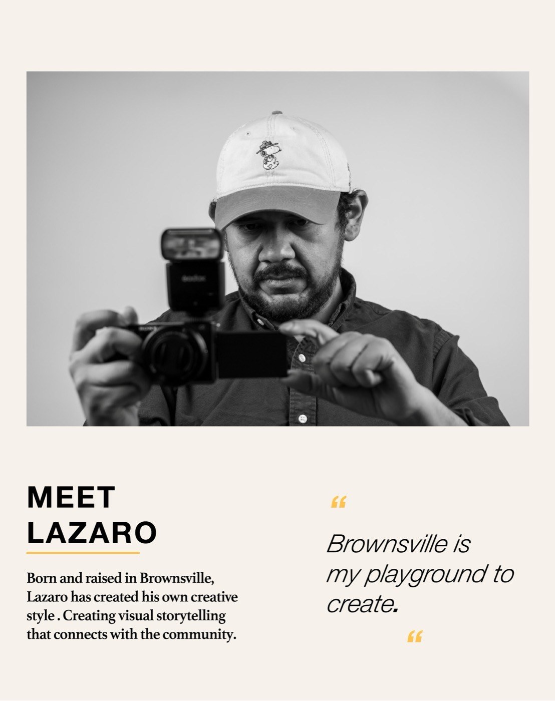 Meet Lazaro graphic design